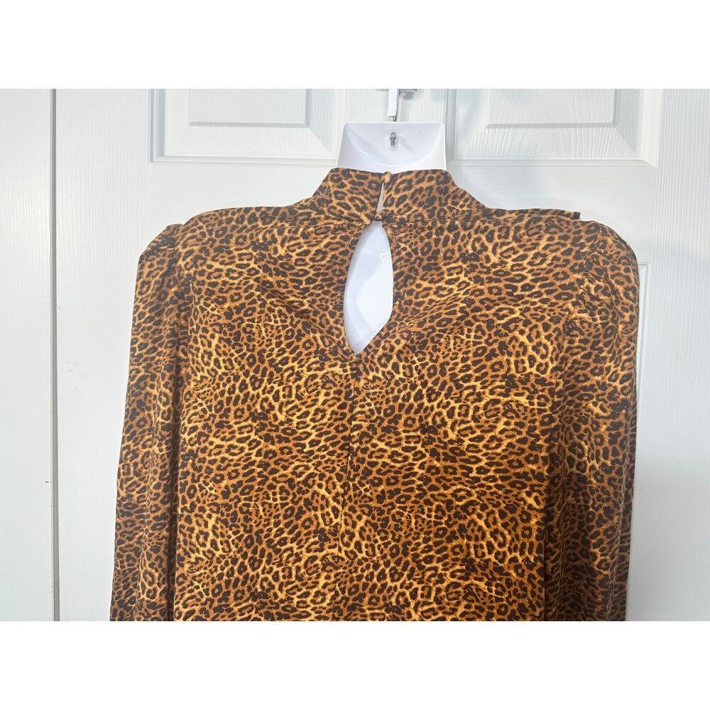 Women's Animal print‎ turtleneck long sleeve size L - Picture 4 of 7